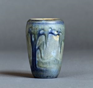 Image of Vase with Moon and Moss Design