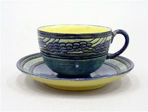 Image of Cup with Grape Hyacinth Design