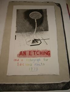 Image of An Etching and a Lithograph for Editions Alecto