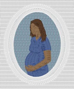 Image of Expectant Mother (Blue)