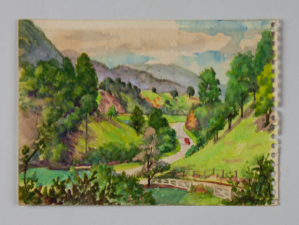 Image of Landscape (winding road through hills)