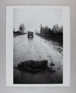 Image of Soldier in the Road, Smolensk Front, 10 Minutes from Moscow