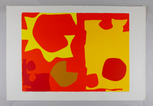 Image of Six in Light Orange with Red in Yellow