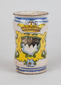 Image of Waisted Maiolica Apothecary Jar [Albarello]