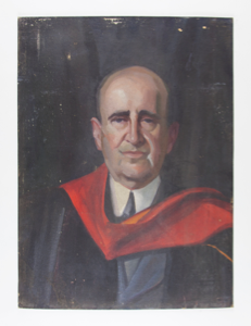 Image of Portrait of Man (with black robe, red collar sash)