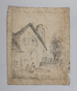 Image of Unknown  (house and woman)
