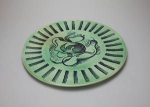 Image of Plate with Octopus Design