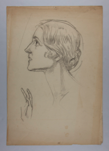 Image of Untitled (female in profile)