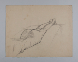 Image of Untitled (Recumbent Nude, Study)