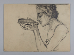 Image of Untitled (Woman Drinking from a Bowl)
