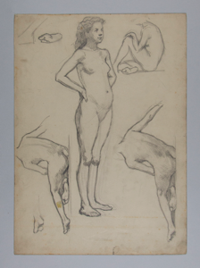 Image of Untitled (Study for Female Nude)