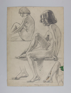Image of Untitled (Seated Nude Study)