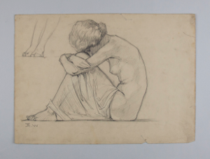Image of Untitled (Seated Nude with Drape)