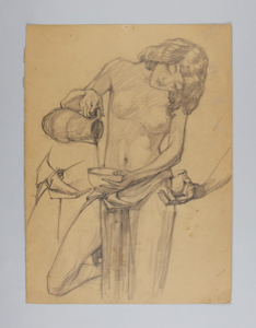 Image of Untitled (Nude Pouring from a Pitcher)