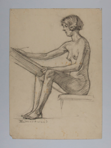 Image of Untitled (Nude Drawing)
