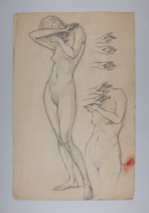 Image of Untitled (Study Female Nude) (Two-sided, recto & verso)