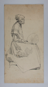 Image of Untitled (Portrait of a Woman Holding a Fan)