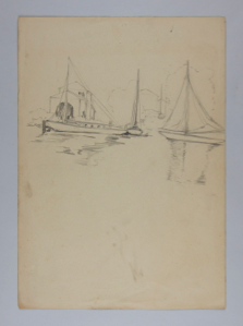 Image of Untitled (Unidentified Small Sailing Ships)