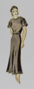Image of Cutout of Woman in Dress