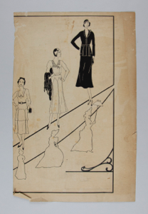 Image of Three Women Posing in Dresses