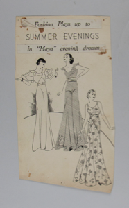 Image of Fashion Plays up to Summer Evenings in "Maya" Evening Dresses