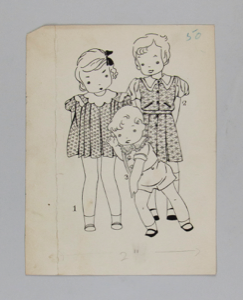 Image of Two Girls and a Boy in Summer Clothes