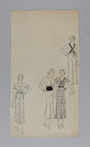 Image of Four Women in Spring Dresses
