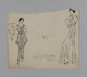 Image of Woman with Horse, Woman in Evening Dress