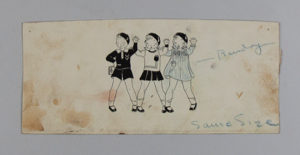Image of Three Girls Waving