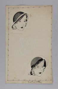 Image of Women's Profiles with Hats