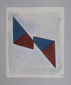 Image of Untitled (Blue and Red Triangles)