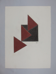 Image of Untitled (Red and Black Triangle)