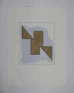 Image of Untitled (Gold and Grey)