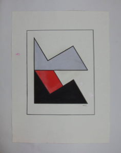 Image of Untitled (Grey, Red and Black)