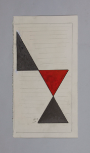 Image of Untitled (Red and Black Triangles)
