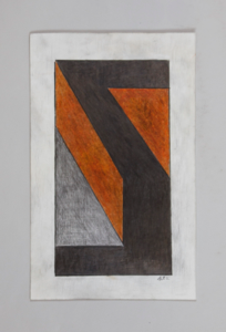 Image of Untitled (Orange, Black and Grey)
