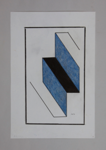 Image of Untitled (White, Blue and Black)