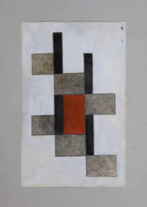 Image of Untitled (White, Blue, Grey and Orange Rectangles)