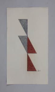 Image of Untitled (Grey and Brown Triangles)