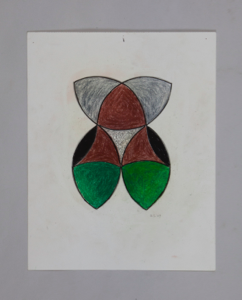 Image of Untitled (Green, Grey and Black Shapes)