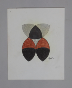 Image of Untitled (Brown, Grey and Black Shapes)