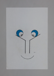 Image of Untitled (Face with Blue Eyes)