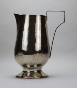 Image of Hand-wrought and Soldered Silver Water Pitcher