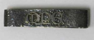 Image of Silver Napkin Ring with Monogram "MPG"