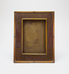 Image of Inlaid Rosewood Frame with Stylized Floral Design