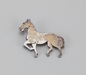 Image of Silver Horse Shaped Pin