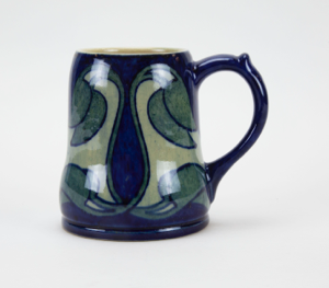 Image of Mug with Abstract Leaf Design
