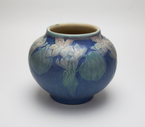 Image of Vase with Water Hyacinth Design