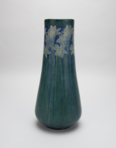 Image of Vase with Narcissus Flower Design