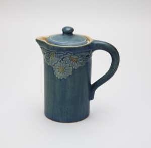 Image of Pitcher with Flower Design and Lid